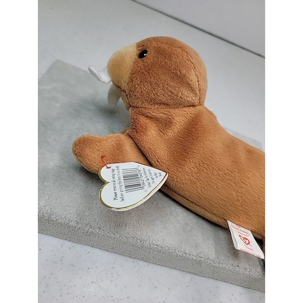 TY beanie babies Tusk the walrus 1996 W/Tags 6" - Picture 8 of 16